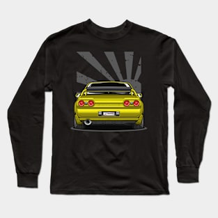 Monster Skyline GT-R R32 (Yellow Glossy) Long Sleeve T-Shirt